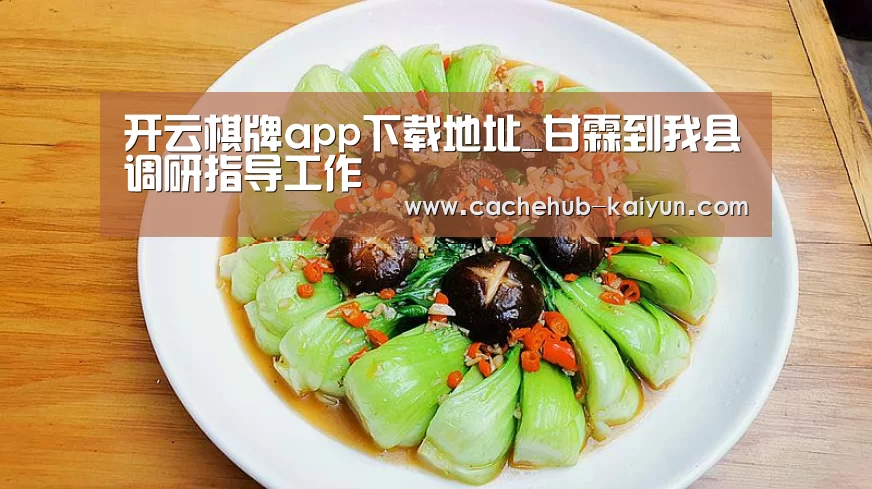 开云棋牌app下载地址_甘霖到我县调研指导工作(图3) 开元棋牌下载